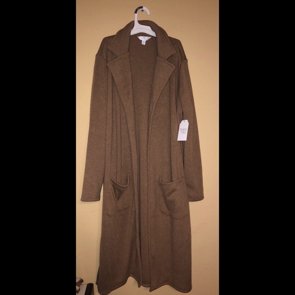 Women’s Double Knit Open Cardigan with Belt